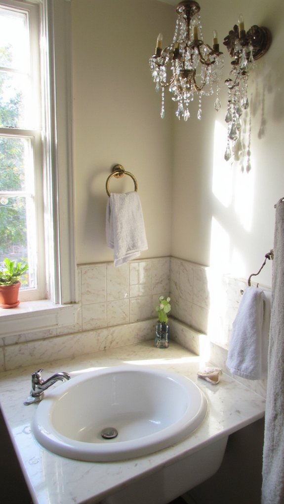 crystal accents enhance luxury