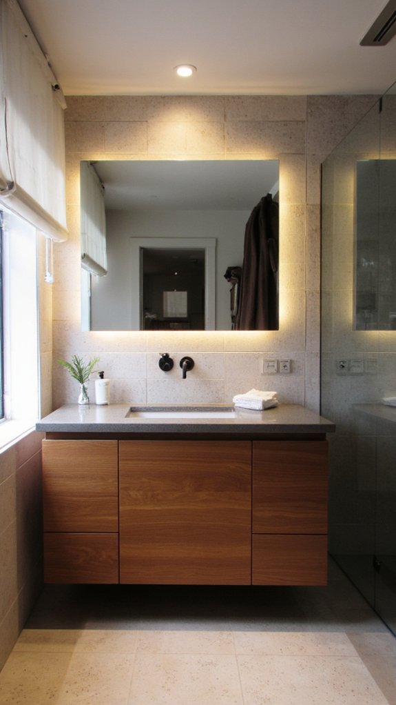 dimmable lights enhance ambiance