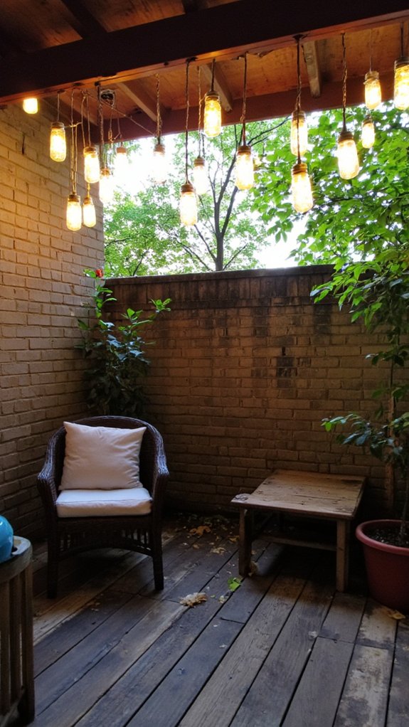 diy hanging mason jar lights