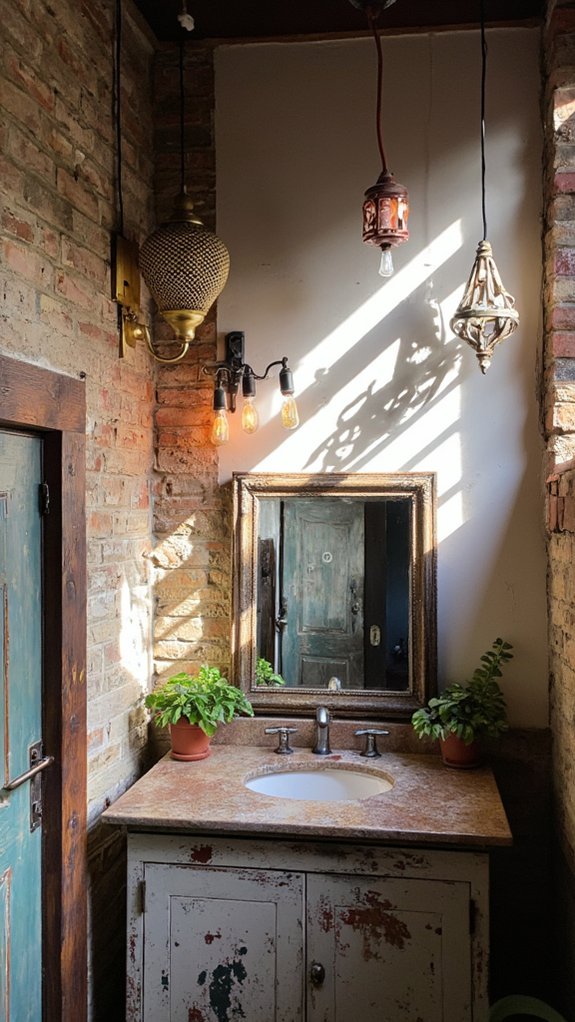 eclectic bathroom fixture ideas