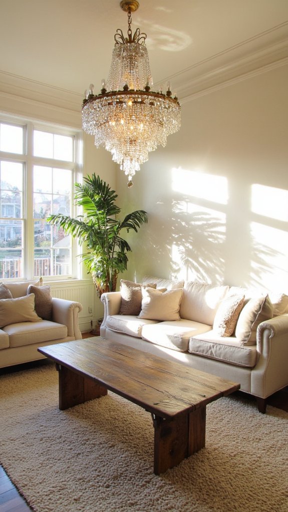 elegant chandeliers enhance ambiance