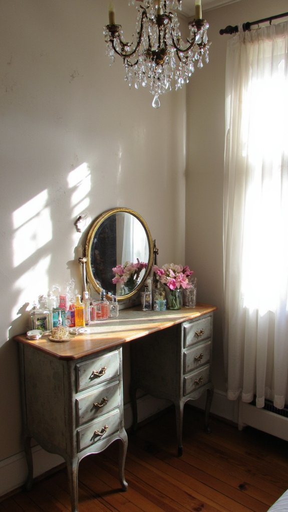 elegant crystal vanity accents