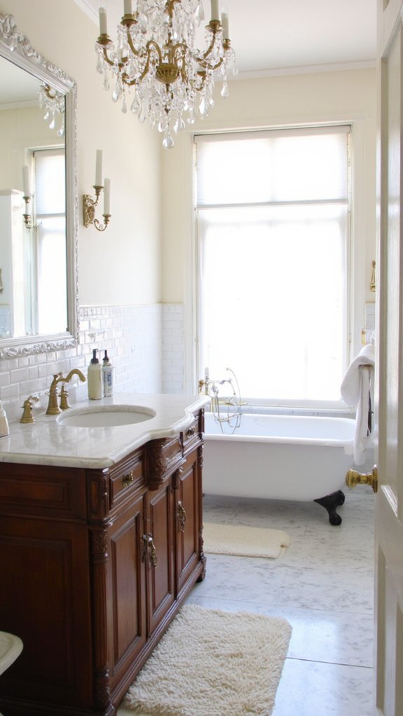 elegant lighting transforms bathrooms