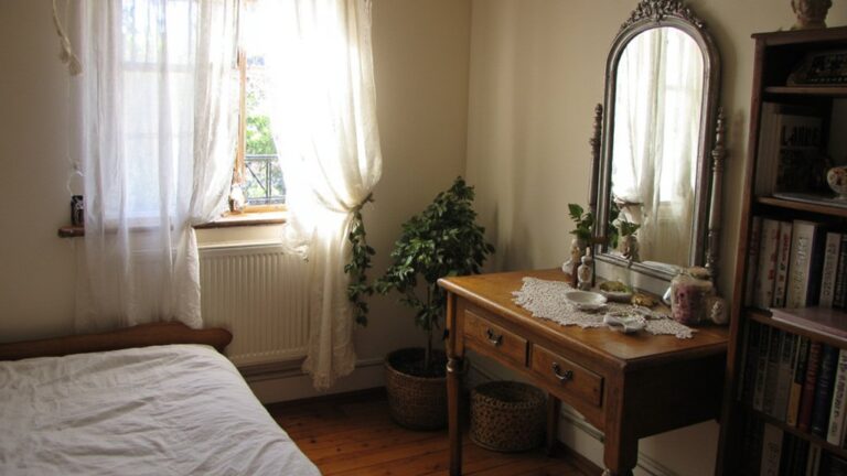 elegant mirror and vanity combinations