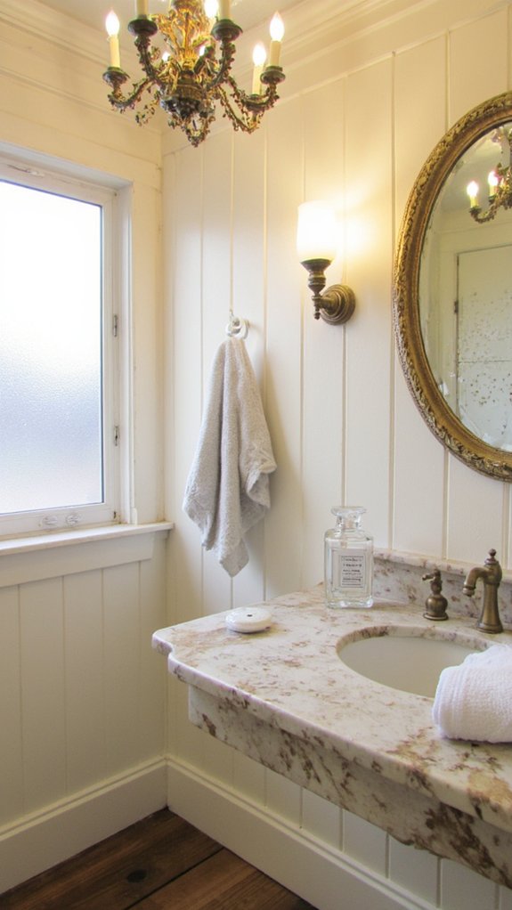 elegant vintage bathroom lighting