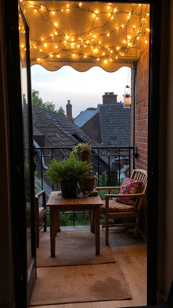 enchanting warm string lights