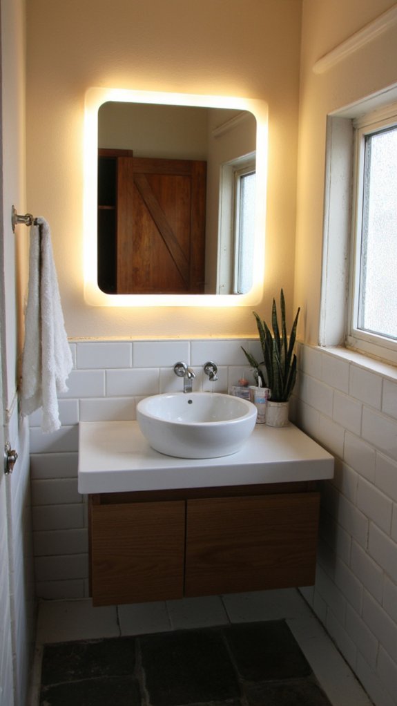 energy efficient bright bathroom lighting