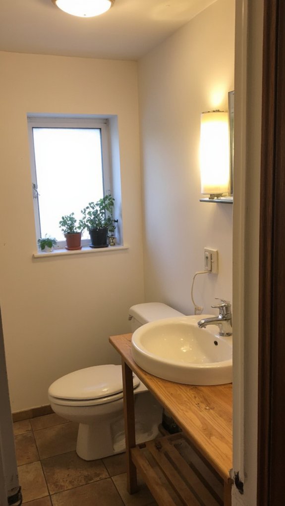 even bright overhead lighting