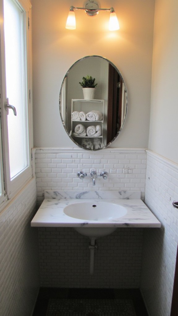 eye level flanking lights