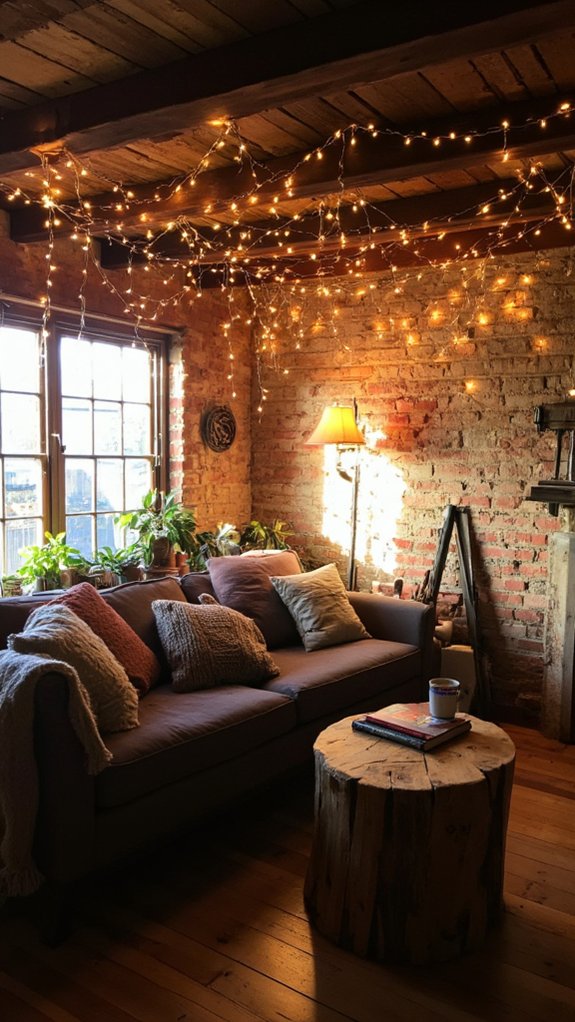 fairy lights create ambiance