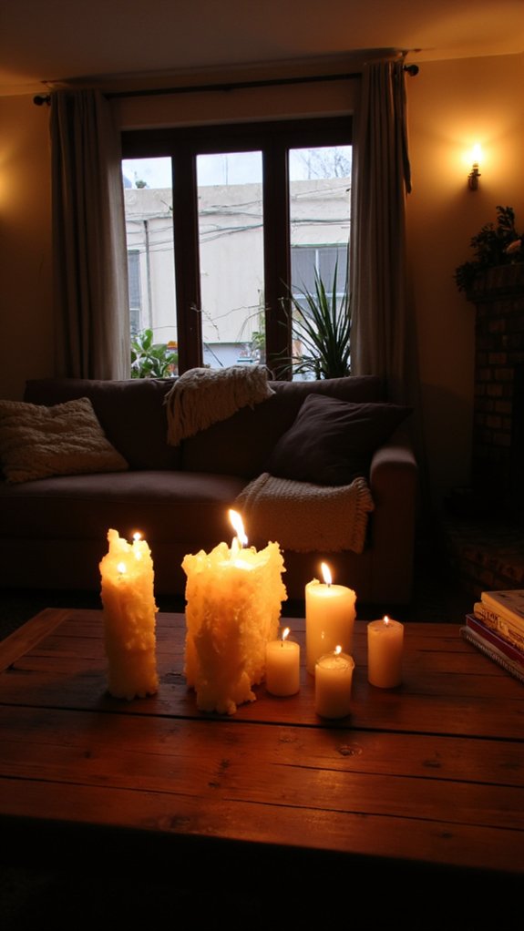 flickering light warm glow