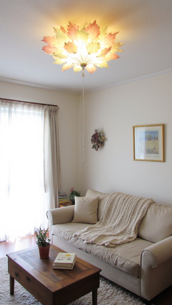 floral ceiling light design