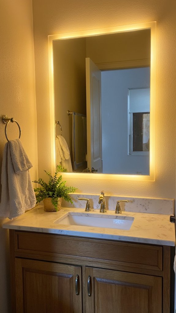 gold led strip luxury