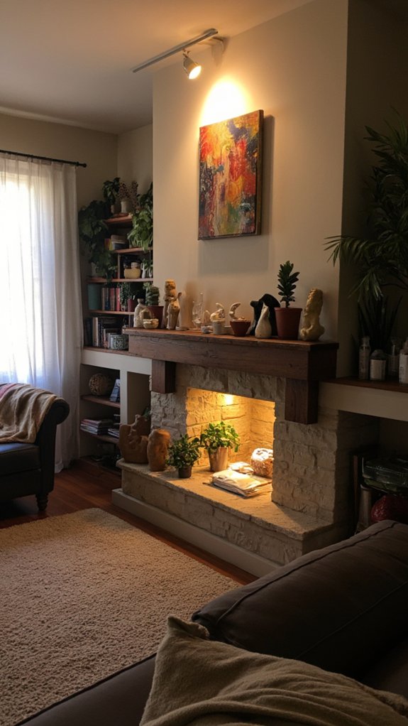 highlight art with accent lighting