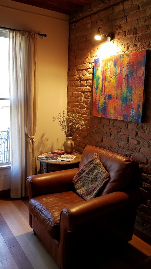 highlighting artwork with lighting