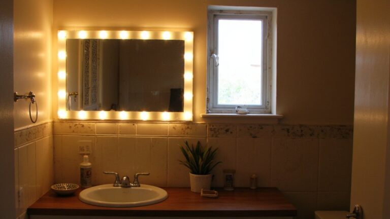 illuminated bathroom mirror glow