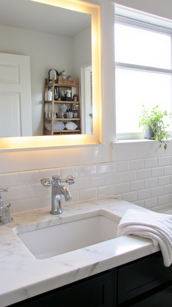 illuminated vanity mirror elegance