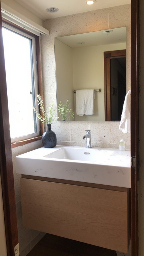 illuminating small bathroom spaces