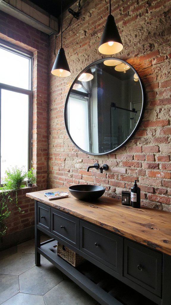 industrial lighting for bathrooms
