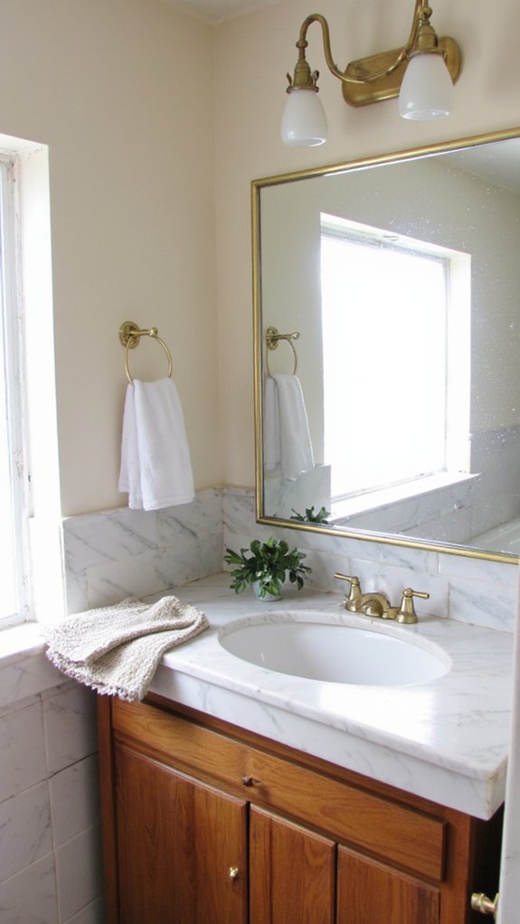 install bathroom light fixtures