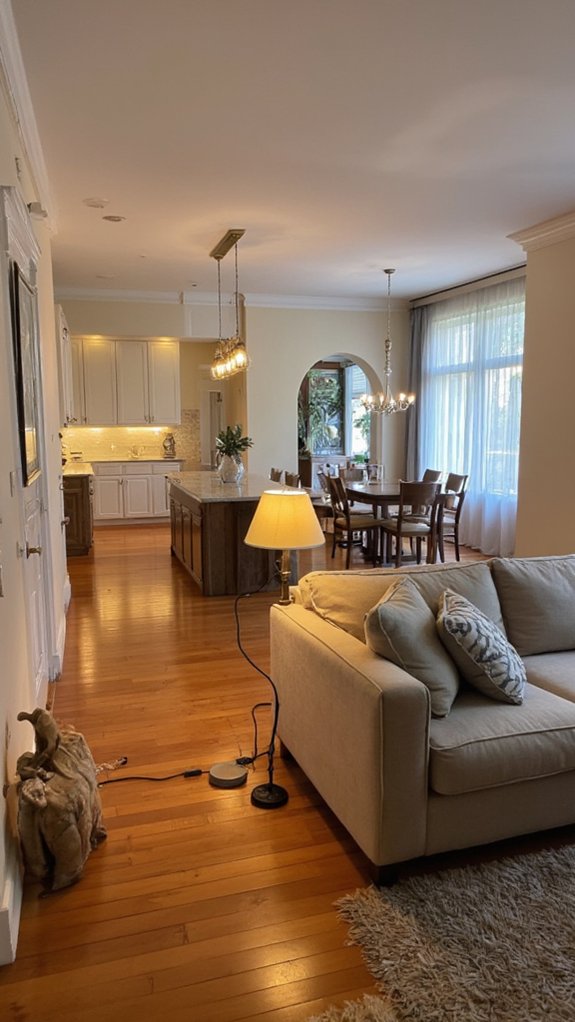 layered lighting enhances ambiance