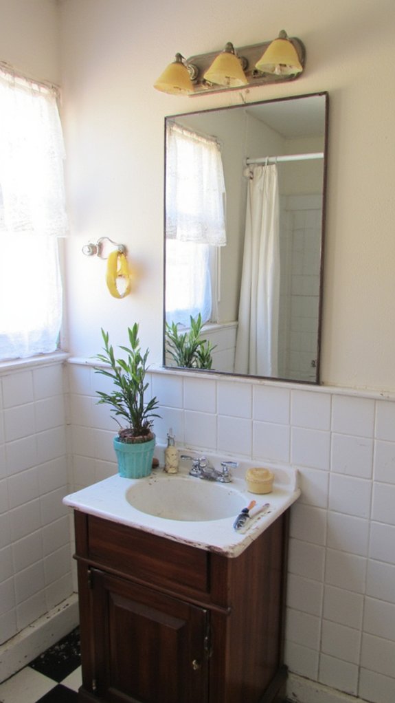 layered lighting for bathrooms