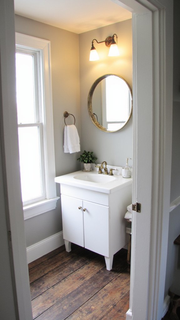 layered lighting for bathrooms