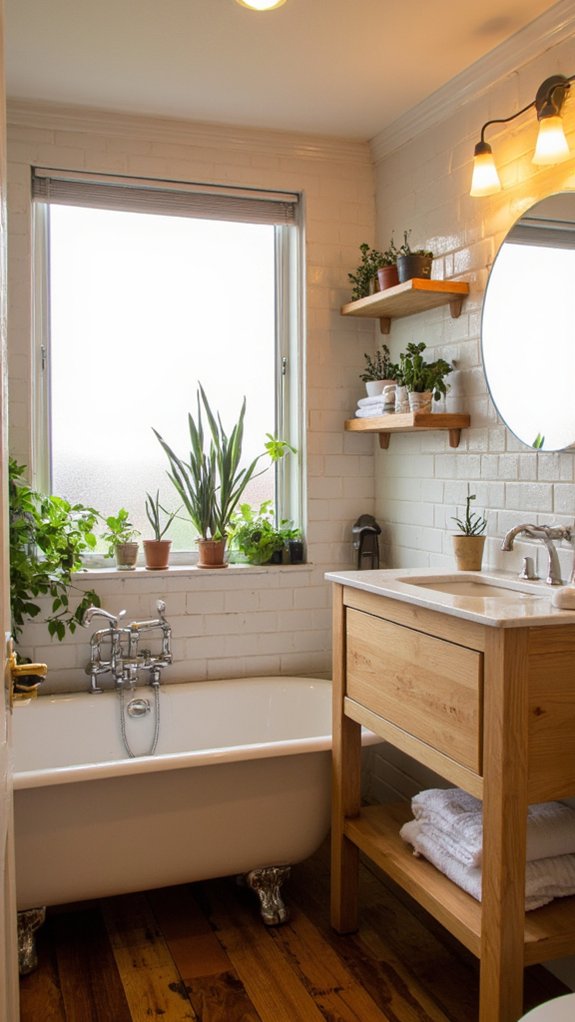 layered lighting for bathrooms