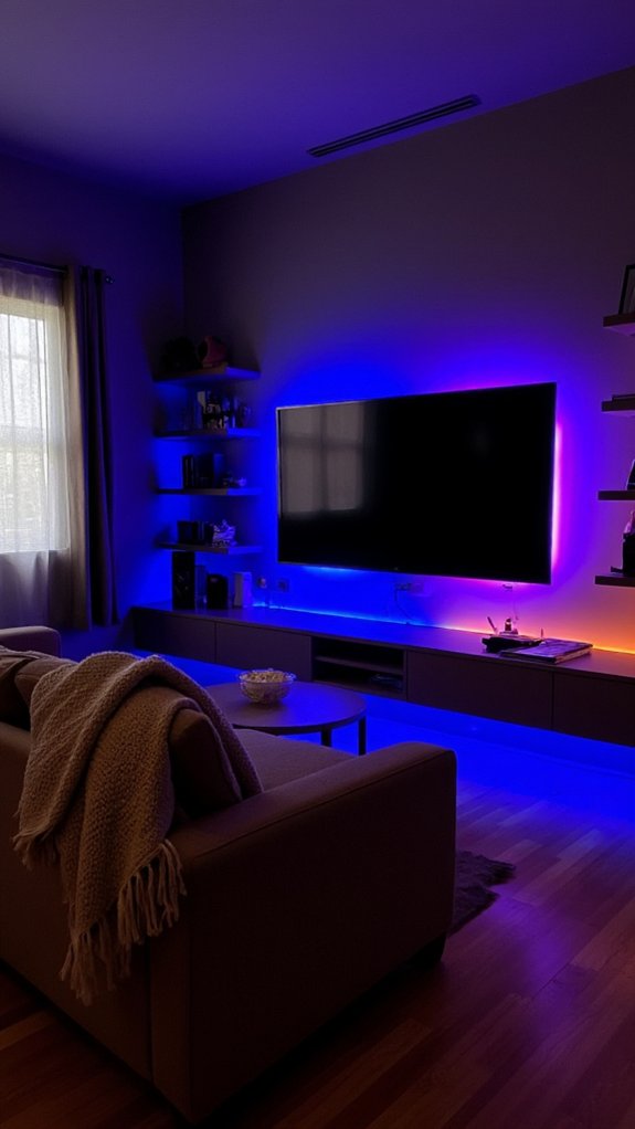 led backlighting enhances immersion
