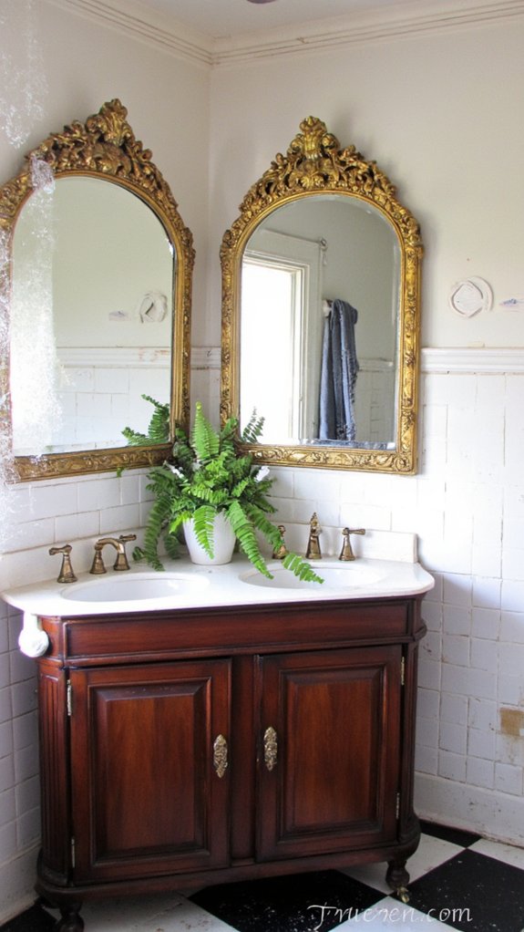 luxurious vintage glam mirrors