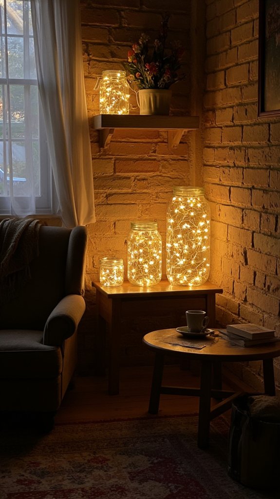 magical ambiance with fairy lights