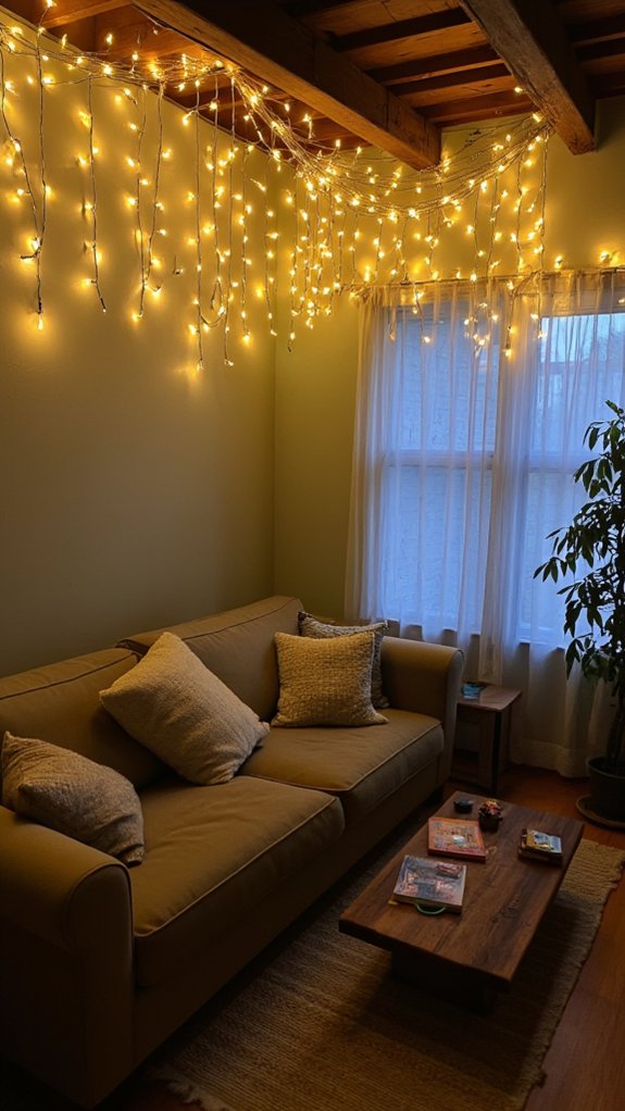magical ambiance with fairy lights