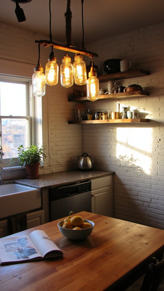 mason jar pendant light