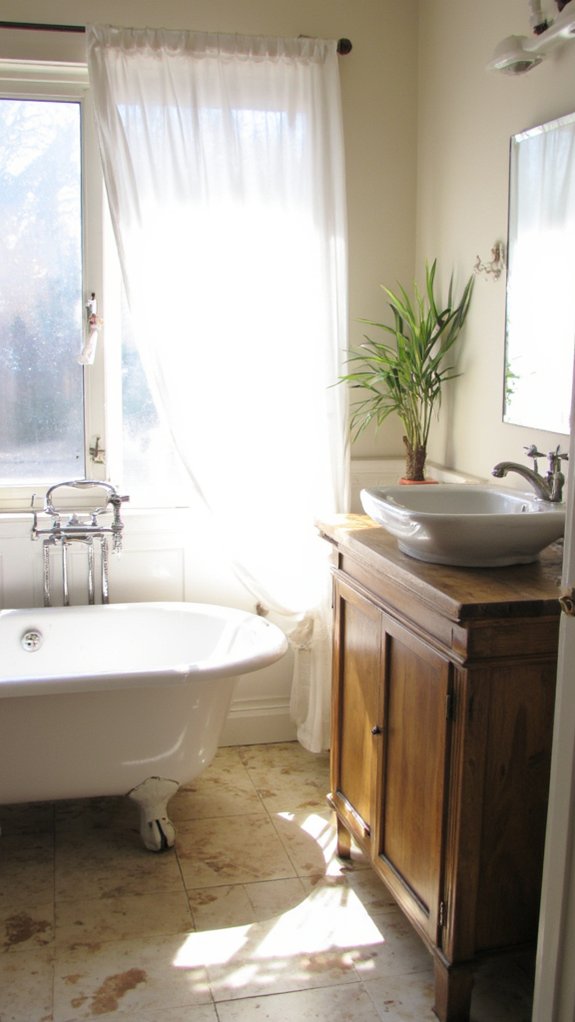 maximize natural bathroom light
