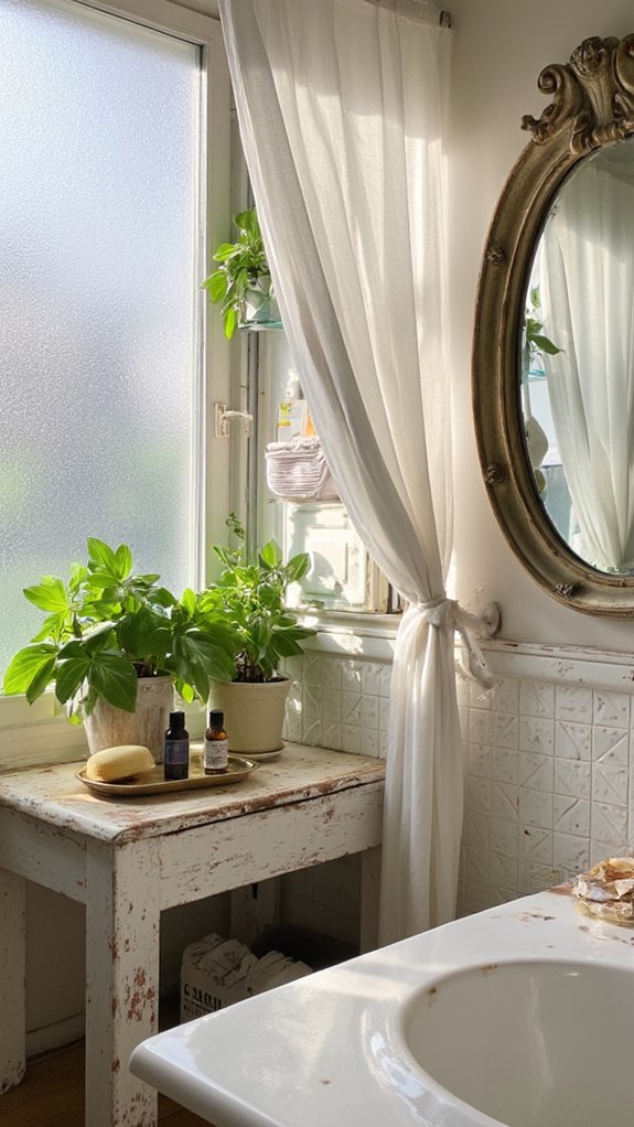 maximizing bathroom natural light