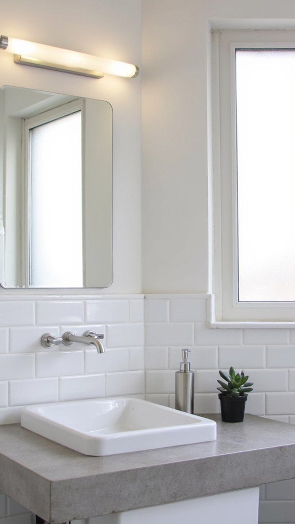 minimalist lighting enhances serenity