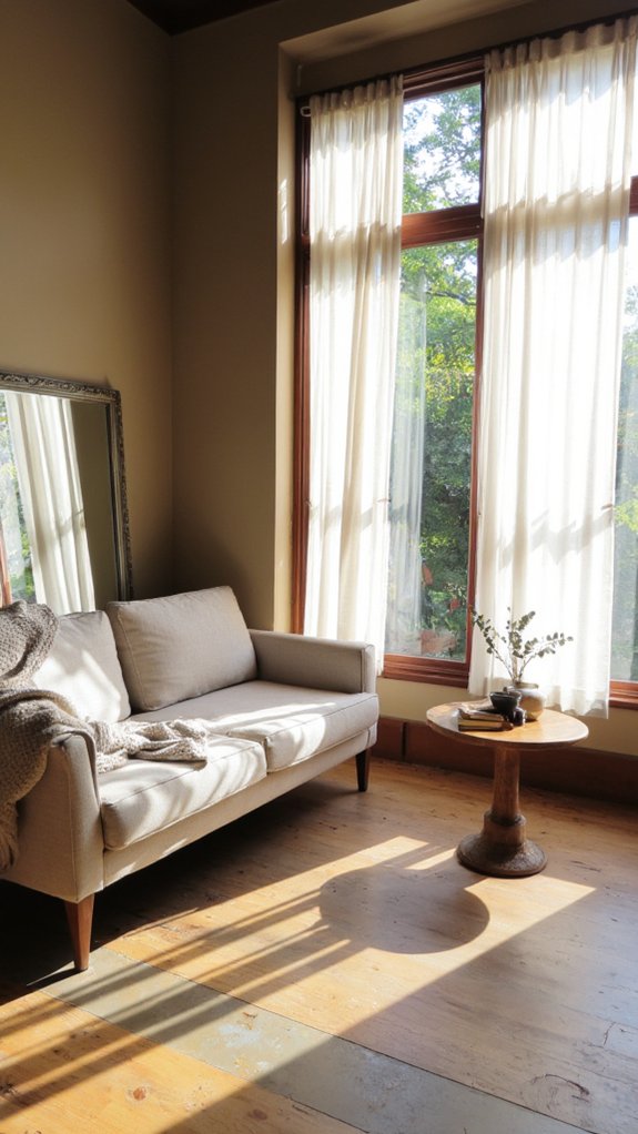 mirrors enhance natural light