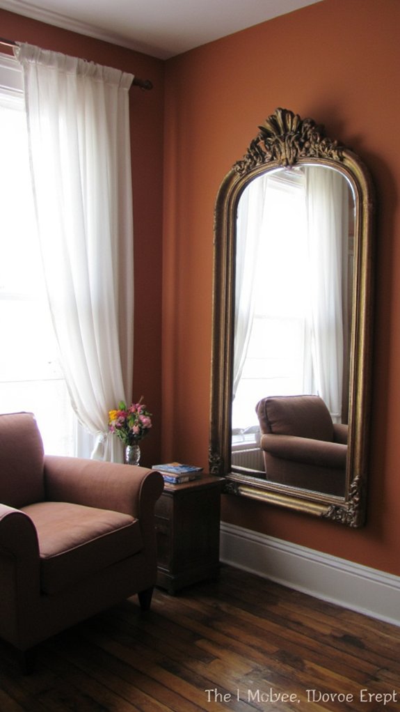 mirrors enhance small spaces