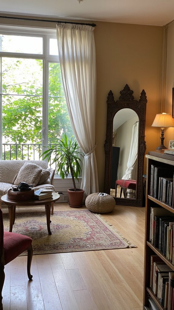 mirrors reflect natural light