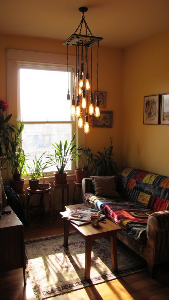 multi tiered light fixture