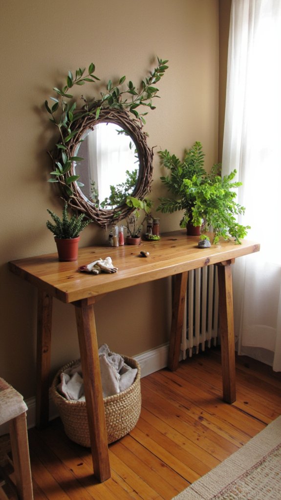nature inspired mirror design elements