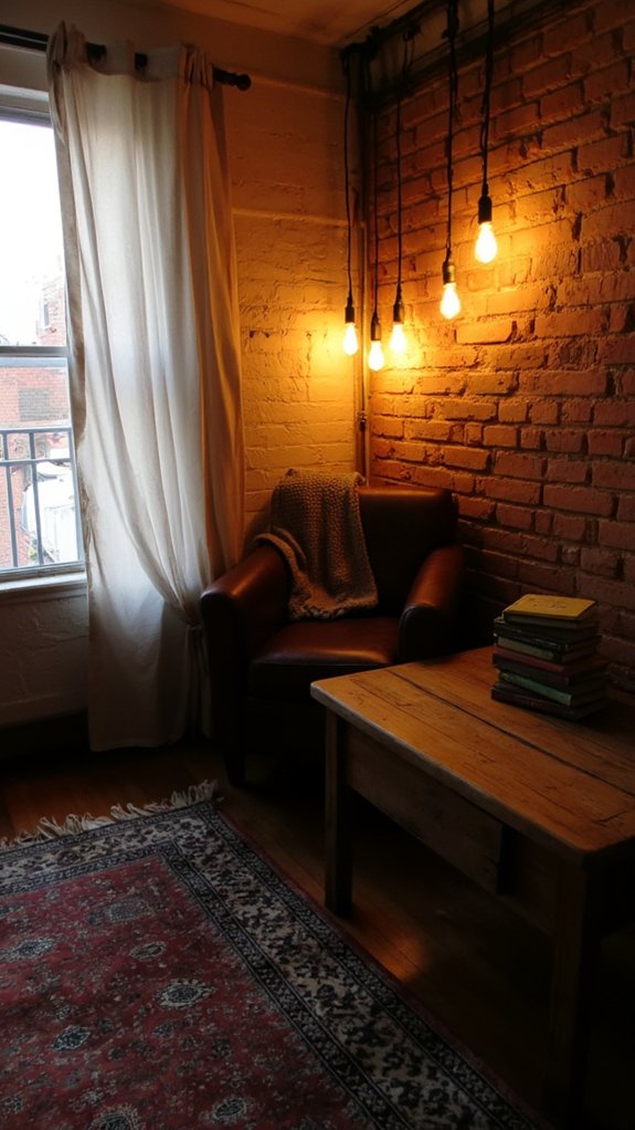 nostalgic warm amber lighting