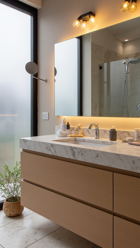 optimal bathroom lighting temperature