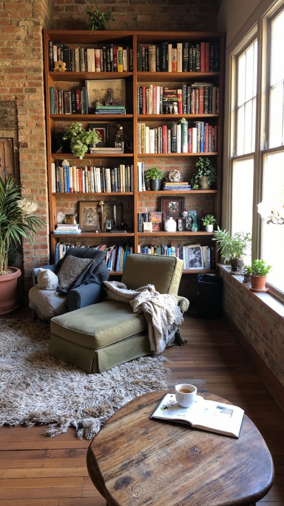 personalized open shelving display