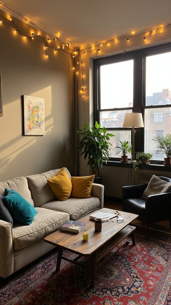 playful string light ambiance