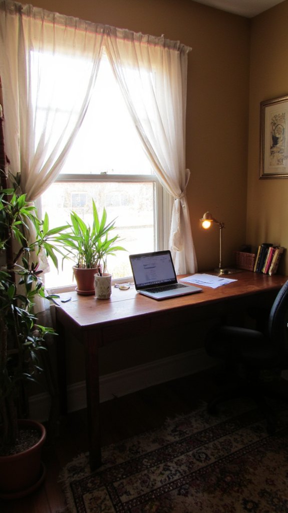 productive home office lighting