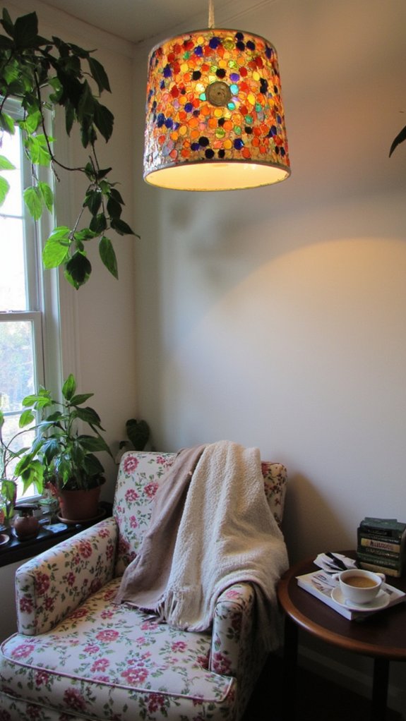 recycled drum shade fixture