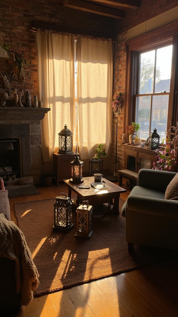 rustic decorative lantern ambiance