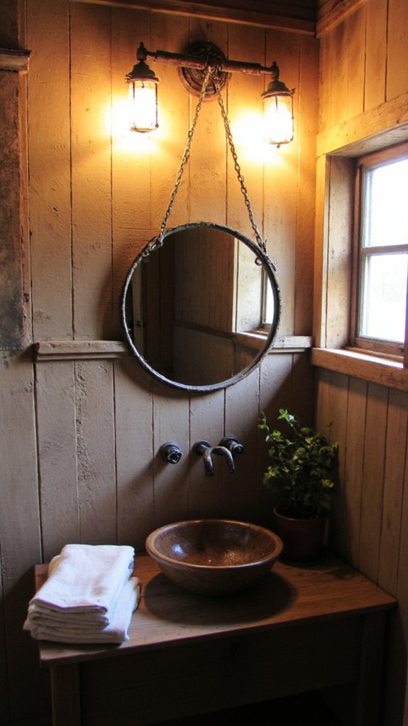 rustic lanterns for warmth