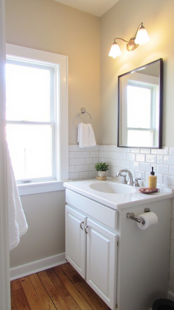 safe bathroom lighting installation